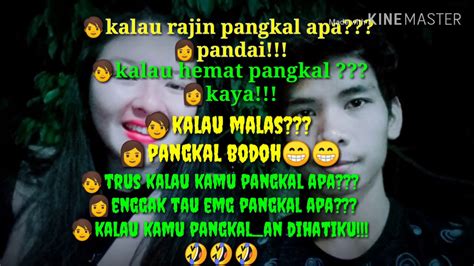 Aku ingin menjelma seperti badut hanya sekedar bertingkah lucu agar bisa membuatmu tertawa tawa ceria. KATA KATA GOMBAL ROMANTIS LUCU... !!! - YouTube