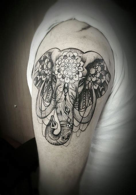 75 Big And Small Elephant Tattoo Ideas Brighter Craft Mandala Elefant