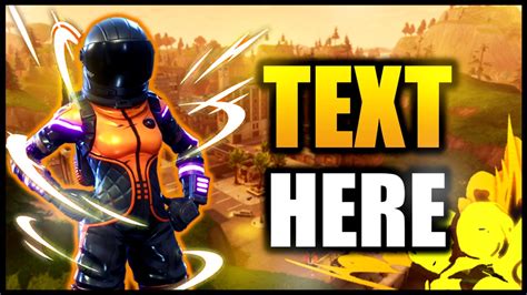 Fortnite Thumbnail Template Free Download Youtube