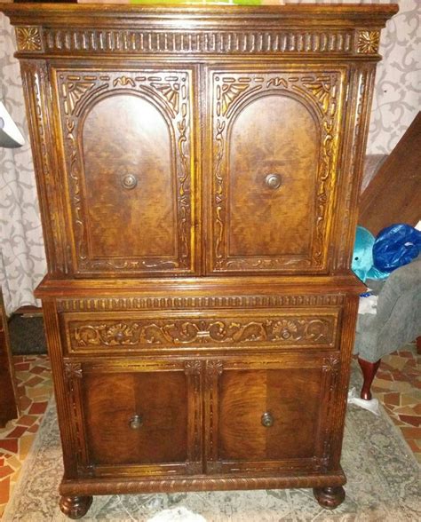 history    hand carved wardrobe  antique furniture collection