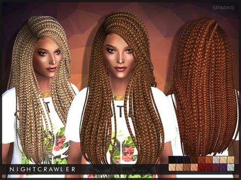Sims 4 Hairs ~ The Sims Resource Sparks Million Braids Hairstyle By