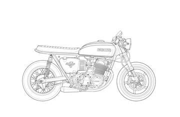 Collection by linh nguyen tang hoang. Sketsa Motor / Cara Menggambar Sketsa Motor Pesva ...