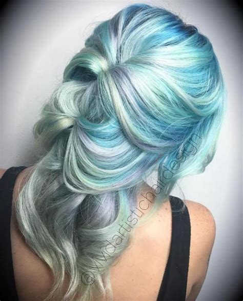 20 Mint Green Hairstyles That Are Totally Amazing Light Blue Hair