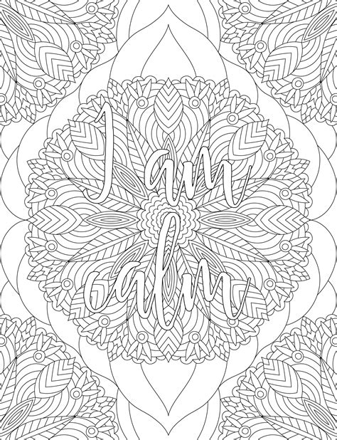 ️affirmation coloring pages free download