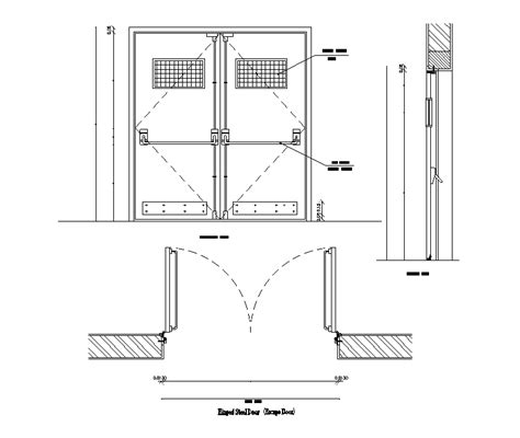 Door Elevation Detail Drawing Stated In This Autocad File Download