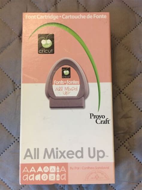 All Mixed Up Cricut Cartridge Font Phrases Crafts Die Cut Ebay