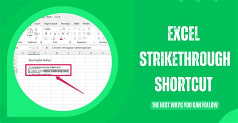 Excel Strikethrough Shortcut The Best Ways You Can Follow Earn And Excel