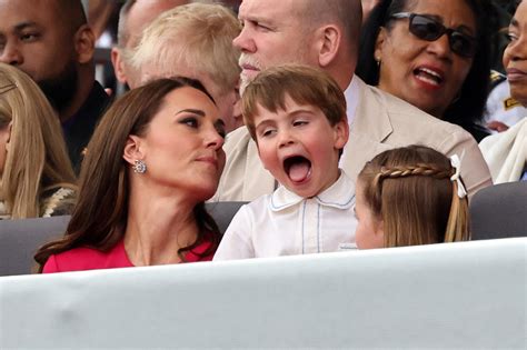Kate Middleton Tries To Contain Prince Louis As He Taunts Her With Faces