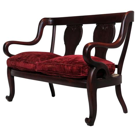 Antique Victorian Oak Conversation Settee Sofa C1880 At 1stdibs