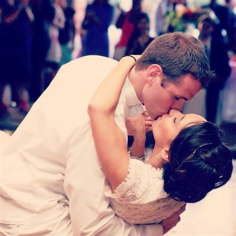 A Picture Of Your Groom Dipping And Kissing You On The Dance Floor Wedding Kiss Couple