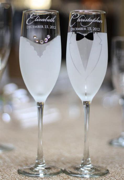 2,614 bride and groom wedding products are offered for sale by suppliers on alibaba.com, of which. Personalized Wedding Gift Toasting Glasses by LetsTieTheKnot