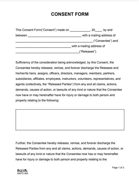 25 Free Consent Form Templates Samples