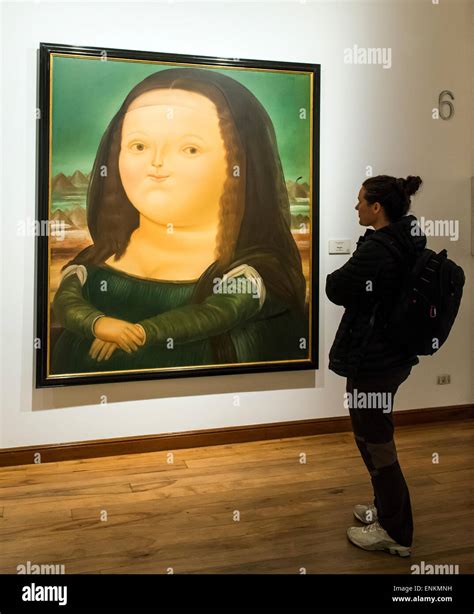 Mujer De Pie Por Mona Lisa Monalisa Pintura De Fernando Botero En El