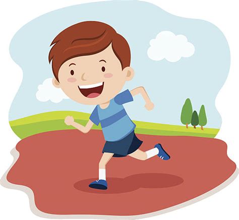 Royalty Free Child Running Clip Art Vector Images And Illustrations Istock