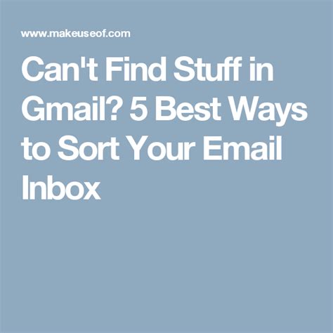How To Sort Your Gmail Inbox By Sender Subject And Label Gmail