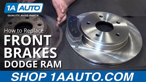 How To Replace Install Front Brakes Pads Rotors Dodge Ram