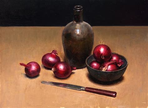 Still Life With Red Onions Still Life Stilllife Painting Jos Van Riswick