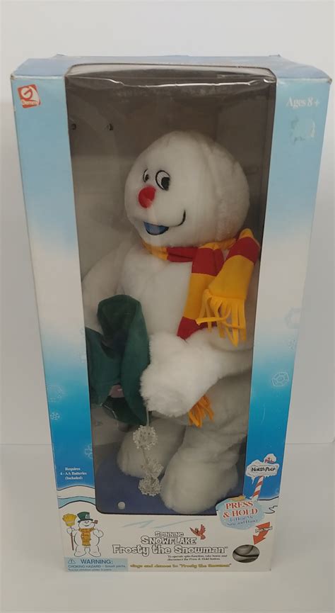 Gemmy Vintage Spinning Snowflake Frosty The Snowman Property Room