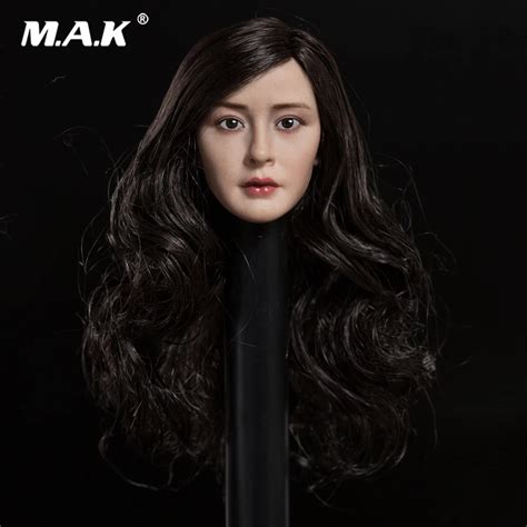 1 6 scale xd005a asian beauty female head sculpt carving yang mi for 12 action body model