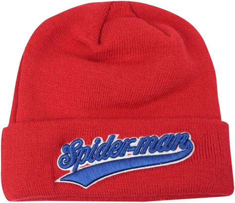 Official Spider Man Strike Beanie Red Uk Clothing