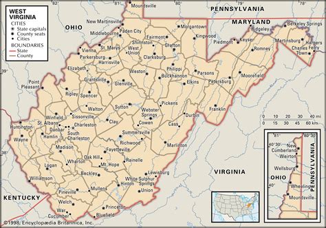 Map Of West Virginia And Ohio Maps Of Ohio