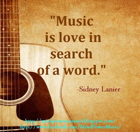 Fmous Quote Music Is Love In Search Or A Word Sidney Lanier