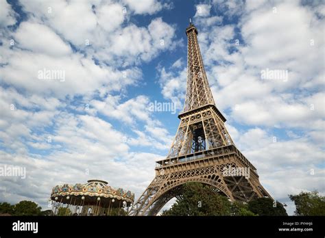 Paris Ile De France France The Eiffel Tower The Main Landmark Of