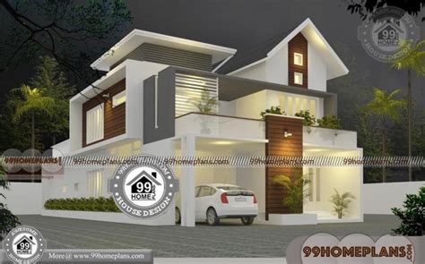 Veedu Plans Kerala Style 45 Double Storey Homes And Modern Designs