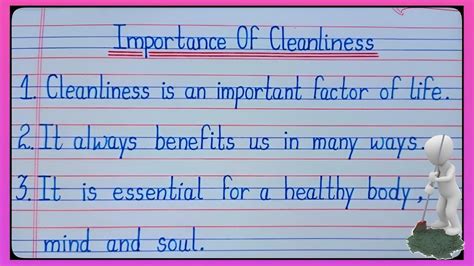 10 Lines On Importance Of Cleanlinessessay On Importance Of