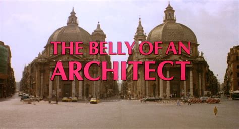 The Belly Of An Architect Blu Ray Chloe Webb