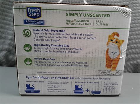 Lot Detail Fresh Step Advanced Simply Unscented Clumping Cat Litter