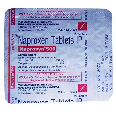 Naproxen Mg Tablets At Rs Stripe Naproxen Tablets In Nagpur Id