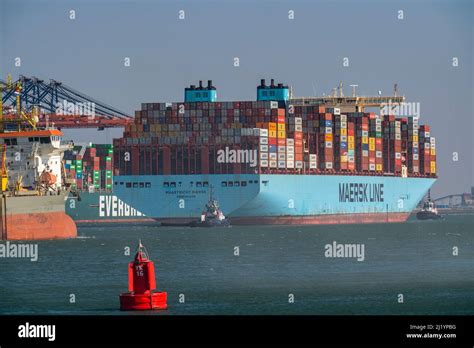 Container Ship Of Shipping Company Maersk Line Maastricht Maersk
