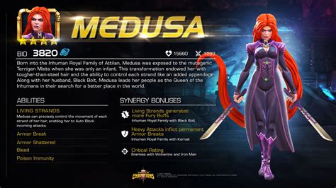Marvel contest of champions trucos. How to use Medusa - Marvel Contest Of Champions - MCOC ...