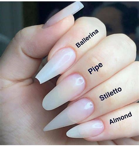 Acrylic Nails Shapes Names What Nail Shape Is In Style And Most
