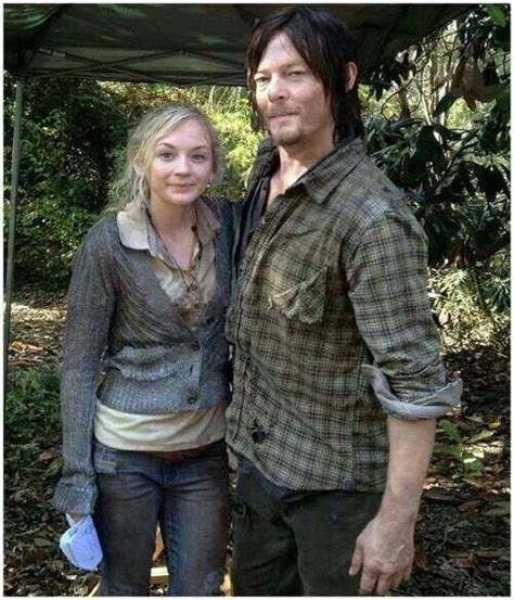 Emily Kinney And Norman Reedus The Walking Dead Pinterest Seasons Daryl Dixon And Norman Reedus