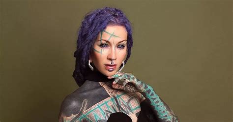 Dominatrix Tattoos Entire Body Including Eyeballs In Bid To Look Out Of This World Daily Star