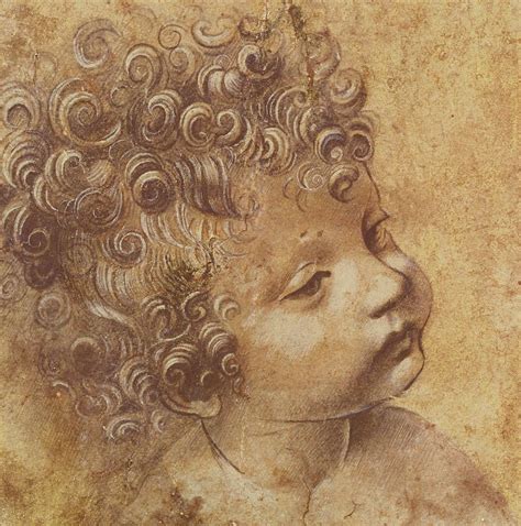 Study Of A Childs Head By Leonardo Da Vinci Renaissance Art