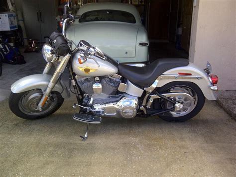 Harley skull and flame solid wheels. 2005 Harley Davidson Fatboy FLSTFI anniversary for sale on ...