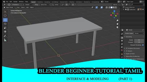 Blender Beginner Tutorial Tamil Part 1interface And Basic Modeling