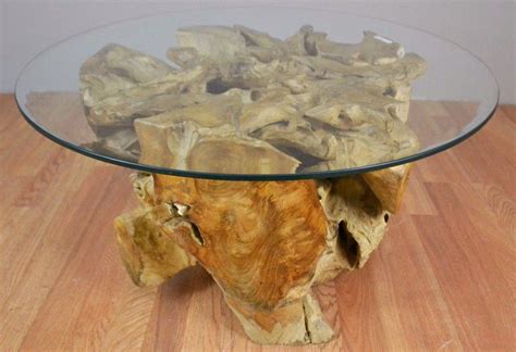 Natural form tree slab top and stump coffee table for sale 4. Natural Teak Root Stump Coffee Table | Stump coffee table ...