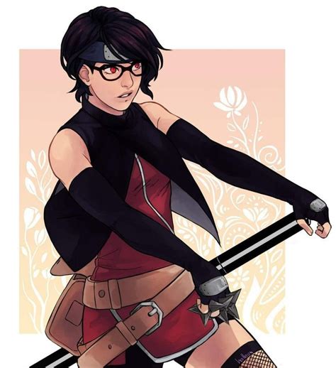 A Woman With Black Hair And Glasses Holding Two Swords