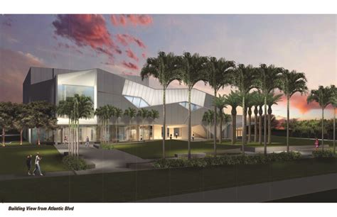 The cultural center is on the left. The Curtain Rises on Pompano Beach's New Cultural Center ...
