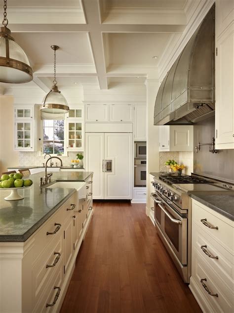 If you are considering white to reface your existing kitchen cabinets, or for new cabinetry the matte desert gray subway tile backsplash also adds a subtle textural interest. White Cabinets with Gray Countertops - Traditional ...