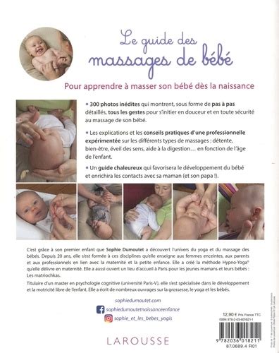 Le Guide Des Massages De Bébé Tous Les Gestes De Sophie Dumoutet Grand Format Livre