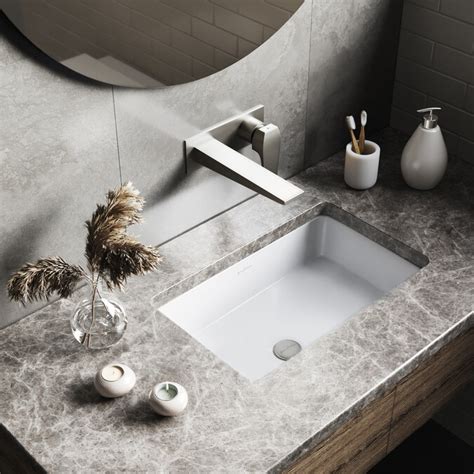 Swiss Madison Voltaire Glossy White Undermount Rectangular Bathroom