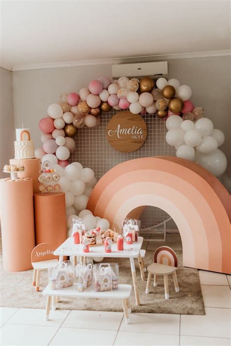 Boho Rainbow Birthday Party Karas Party Ideas In 2020 Rainbow