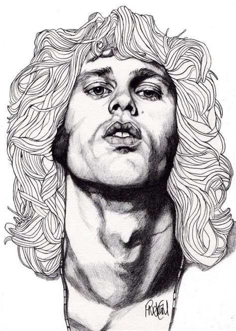 Jim Morrison Part Of A Series Of Illustrations Called ‘ Poster