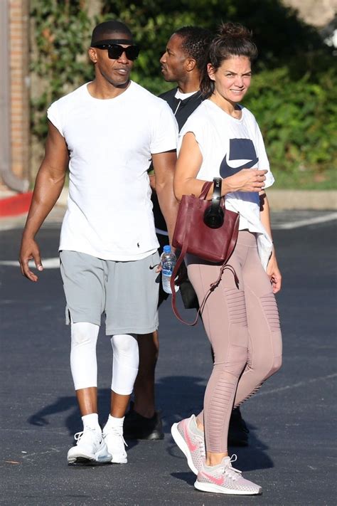 Katie Holmes and Jamie Foxx Work Up a Sweat Together at Gym in Atlanta | Entertainment Tonight