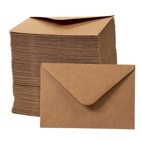 Mini Envelopes 250 Count T Card Envelopes Kraft Paper Business